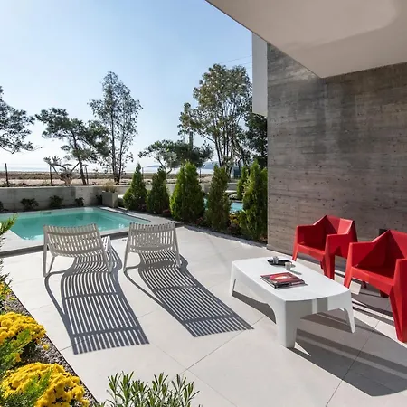 Ikies 3 Modern Eco-friendly Private Seaview Signature With A Pool Volos