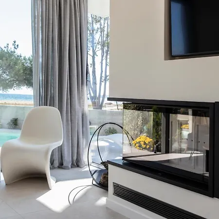 Ikies 3 Modern Eco-friendly Private Seaview Signature With A Pool * Vólos