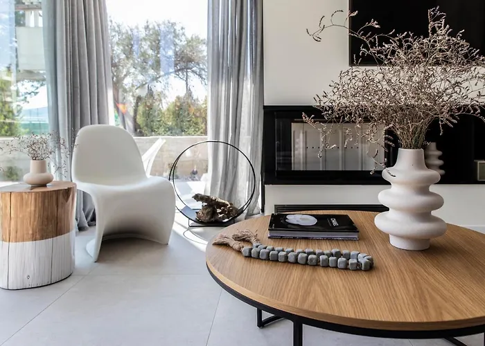 Ikies 3 Modern Eco-friendly Private Seaview Signature With A Pool Villa Volos